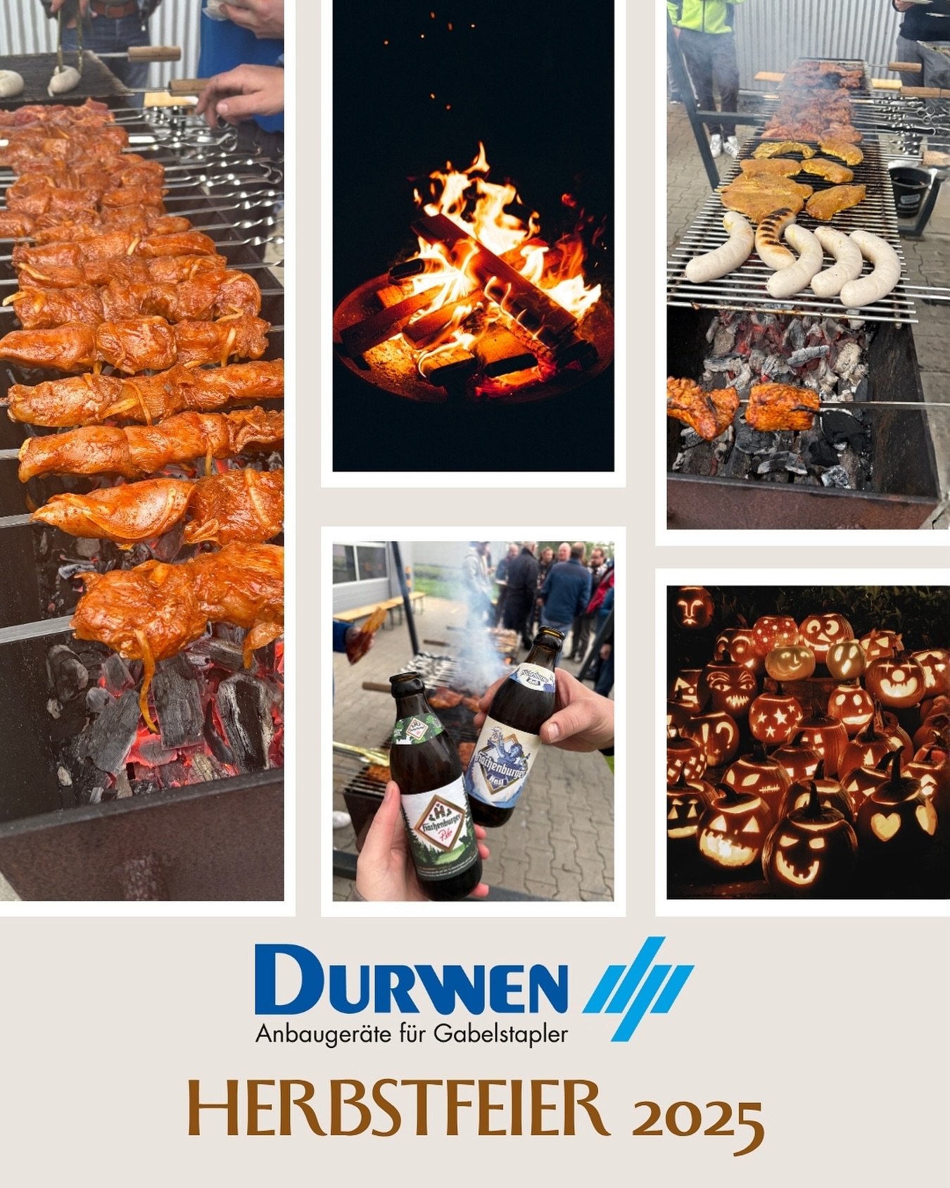 🍂 Herbstfeier 2025 bei Durwen – Ein gelungener Start in den Herbst! 🍻
Letzten Freitag haben wir bei Durwen den Herbst mit einer stimmungsvollen Feier eingeläutet – und was für ein schöner Abend das war! Zwischen buntem Laub, herzhaftem Essen und vielen guten Gesprächen wurde einmal mehr deutlich, was unser Team ausmacht: Zusammenhalt, Wertschätzung und echte Freude am Miteinander.
Ob beim Anstoßen auf gemeinsame Erfolge oder beim gemütlichen Beisammensein – die Herbstfeier war ein echtes Highlight und hat gezeigt, wie wichtig solche Momente für unsere Unternehmenskultur sind.
Ein herzliches Dankeschön an alle, die dabei waren und diesen Abend mit Leben gefüllt haben – und natürlich an das Orga-Team hinter den Kulissen! 💪